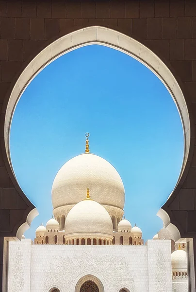 Αμπού Ντάμπι Ηνωμένα Αραβικά Εμιράτα Ιουνίου 2018 Μεγάλο Τζαμί Sheikh — Φωτογραφία Αρχείου