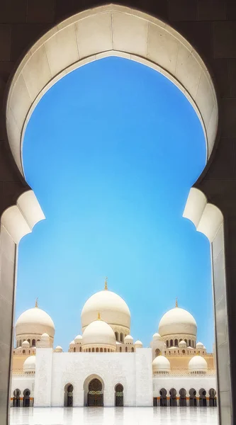 Abu Dhabi Emiratos Árabes Unidos Junio 2018 Mezquita Sheikh Zayed — Foto de Stock