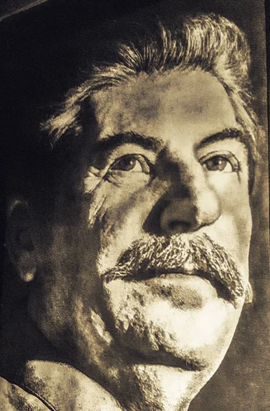 Gori Gürcistan Nisan 2017 Joseph Stalin Portresi Itibariyle Yerel Musem — Stok fotoğraf