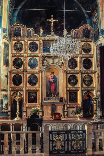 Tbilisi Geórgia Abril 2017 Altar Igreja Surb Gevorg São Jorge — Fotografia de Stock