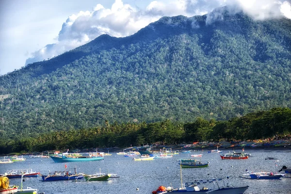 Tomohon Noord Sulawesi Indonesië Oktober Vissersboot Bitung Sulawesi Indonesia Harbor — Stockfoto