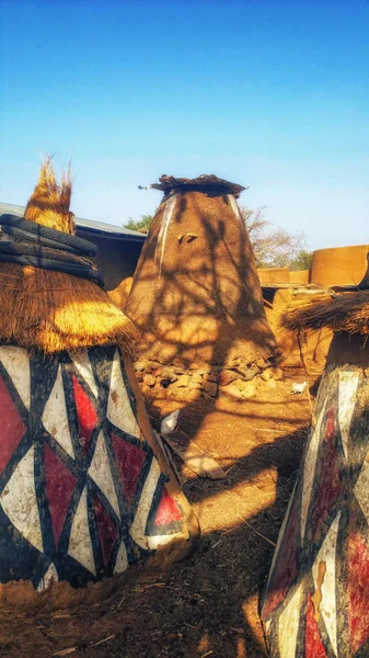 Viviendas Típicas Del Pueblo Gourounsi Sirigu Ghana — Foto de Stock