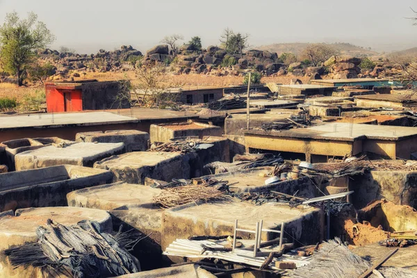 Round mud houses of the Talensi tribe, Tongo, Ghana