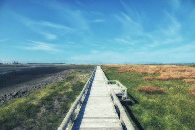 Geçit Kushiro Marsh Kushiro şehir Doutou Hokkaido Japonya