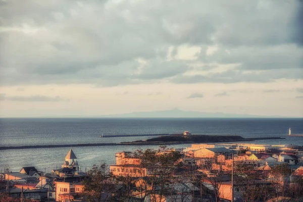 Λιμάνι Του Nemuro Χερσονήσου Hokaido Ιαπωνία — Φωτογραφία Αρχείου