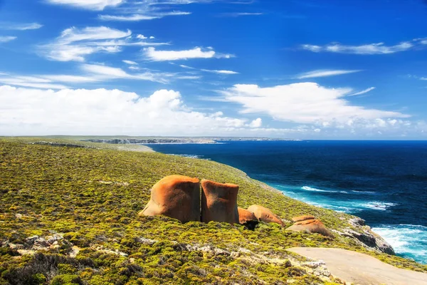 Olağanüstü Kayalar Çakmaktaşlar Chase Ulusal Parkı Kanguru Adası Güney Avustralya — Stok fotoğraf