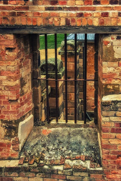 View Jail Cell Windows Penitentiary Port Arthur Historic Site Port — Stock Photo, Image