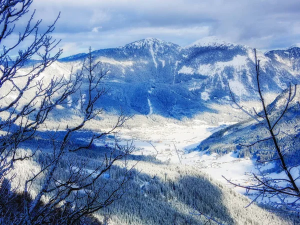 Альпы Гозау Захватывающим Видом Воздуха — стоковое фото
