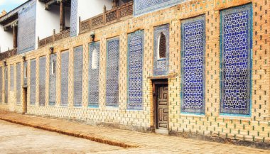 Alla Kuli Han Kervansaray duvar ayrıntılı olarak Hiva