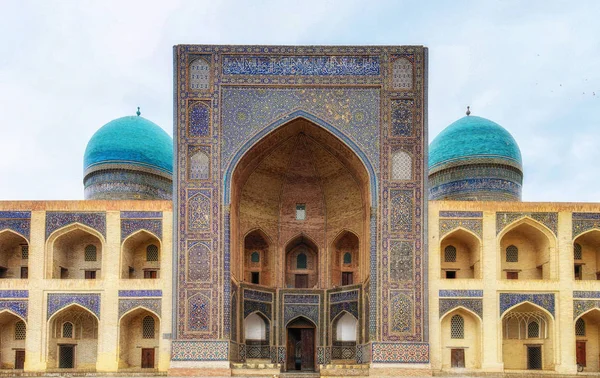 Mir Arab Madrasah Světového Dědictví Unesco Bukhara Uzbekistán — Stock fotografie