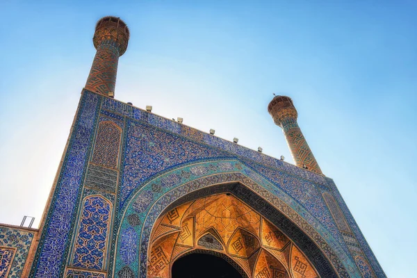 Beautiful Entrance Sheikh Loft Allah Mosque Centre Isfahan — Stock Photo, Image