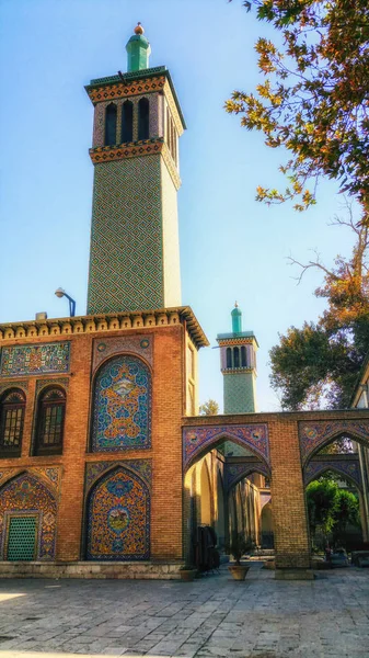 Edifício Torre Vento Imarat Badgir Palácio Golestan Palácio Das Flores — Fotografia de Stock