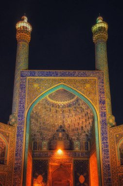 Isfahan - Iran Şah (Imam) cami görünümünü