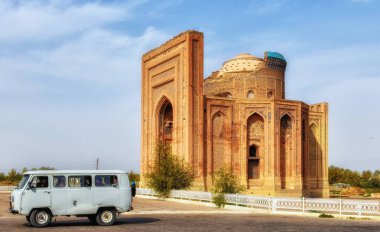 Turkmenistan, Konye Urgench archaelogical site, UNESCO World Heritage, Torebeg Hanym Mausoleum clipart