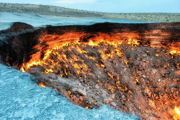 Darvaza Gas crater, Turkmenistan, Central Asia, Asia