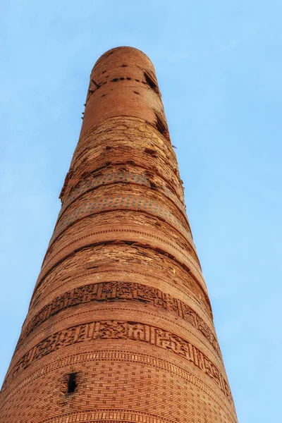 Gutlug Timur Minaret Gelegen Oude Site Van Zijderoute Konye Urgench — Stockfoto