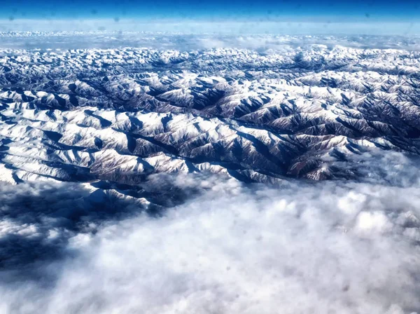 Himalayalar Asya Hindistan Tibet Platosu Üzerinden Ovalarında Ayıran Bir Dağ — Stok fotoğraf