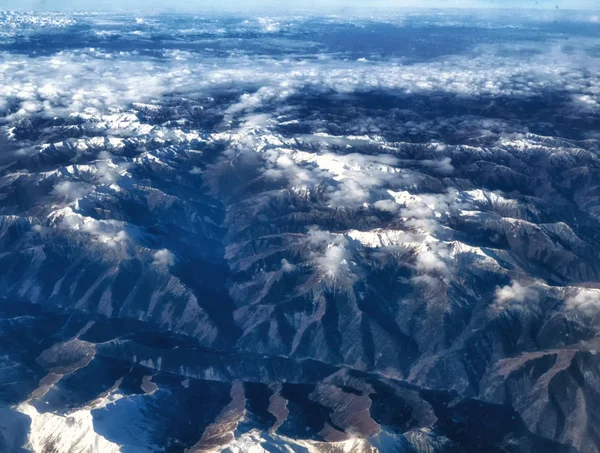 Гималаи Образуют Горный Массив Азии Отделяя Равнины Индийского Субконтинента Тибетского — стоковое фото