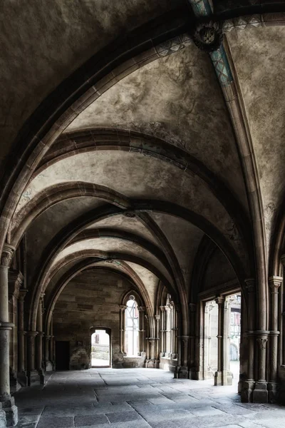 Cloister Maulbronn Former Cistercian Abbey Unesco World Cultural Heritage Black — Stock Photo, Image