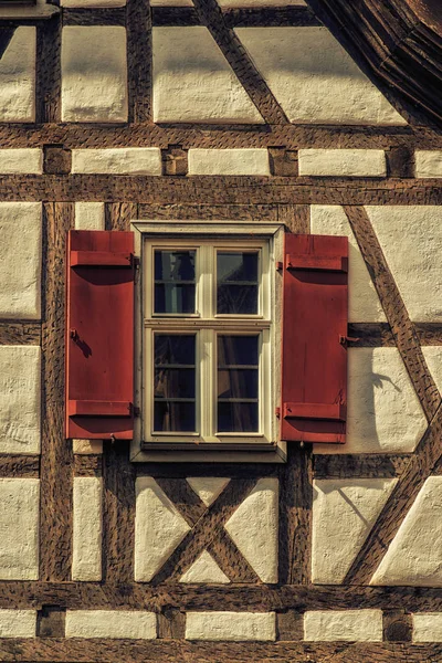 Половинчатые Деревянные Дома Дворе Монастыря Maulbronn Baden Wuerttemberg Germany — стоковое фото