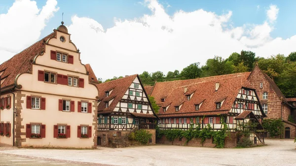 Tudor Style Houses Monastery Part Unesco World Heritage Site — Stock Photo, Image