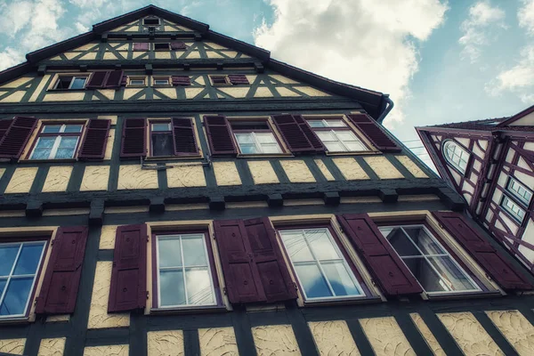 Tipik Alman mimarisi, Calw Black Forest, Baden Württemberg Almanya