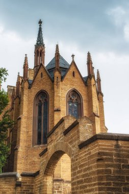 Kilise ve ana bina Hohenzollern Kalesi, Almanya