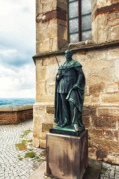 Estatuas Castillo Hohenzollern Burg Hohenzollern Región Suabia Baden Wurttemberg Alemania — Foto de Stock