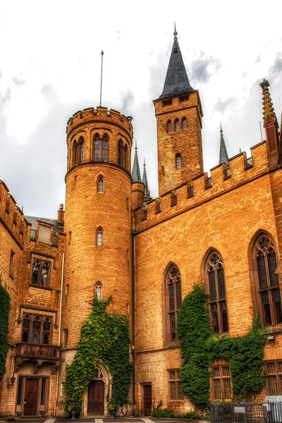 Hechingen Tyskland Augusti 2018 Hohenzollern Slottet Den Furstliga Familjen Släktgård — Stockfoto
