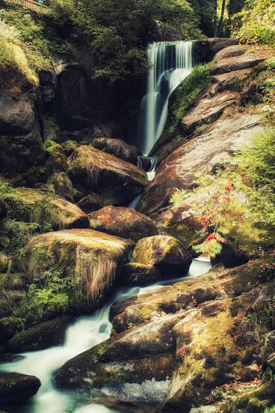 Der Triberger Wasserfall Ist Einer Der Höchsten Wasserfälle Deutschlands Mit — Stockfoto