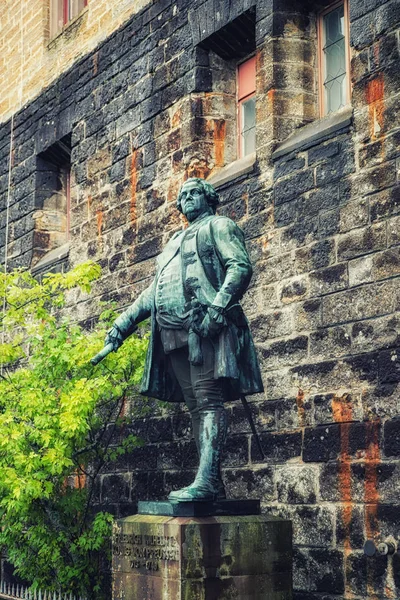 Estatuas Castillo Hohenzollern Burg Hohenzollern Región Suabia Baden Wurttemberg Alemania — Foto de Stock