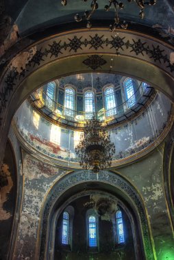 Aziz Sofia Rus Ortodoks Kilisesi iç kubbe, Harbin, Çin