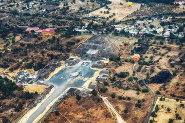 Piramit Moon. Teotihuacan, Meksika