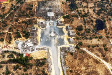 Piramit Moon. Teotihuacan, Meksika