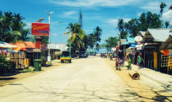 Utcai jelenet Dumangas, Iloilo, Fülöp-szigetek. — Stock Fotó