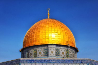 Kaya kubbesi, Qubbat al-Sakhrah, Kudüs, Israil 