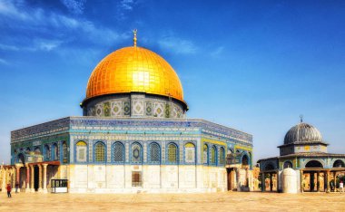 Kaya kubbesi, Qubbat al-Sakhrah, Kudüs, Israil 