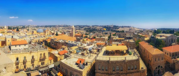 Panorama över gamla staden i Jerusalem, Israel — Stockfoto