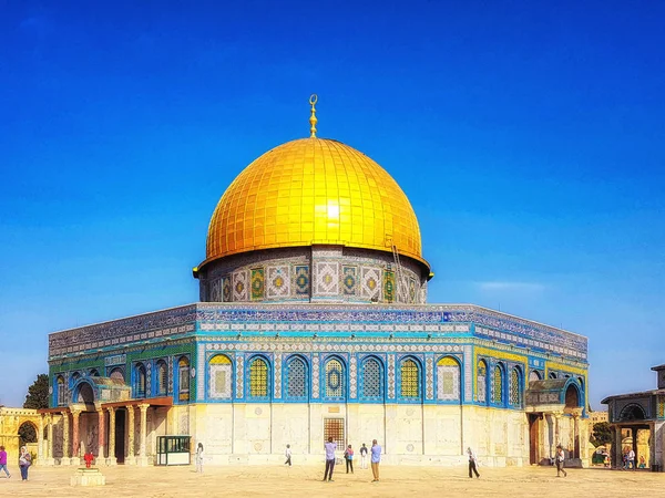 Cupola della Roccia, Qubbat Al-Sakhrah, Gerusalemme, Israele — Foto Stock