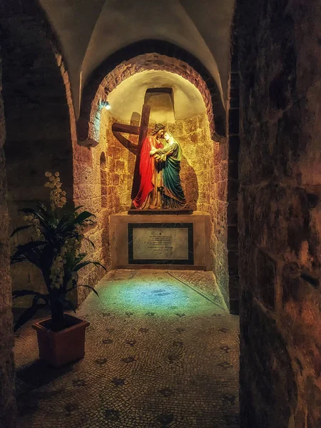Interior de la Iglesia del Santo Sepulcro, Jerusalén, Israel , — Foto de Stock