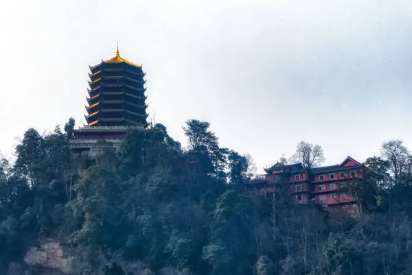 Pavilhão de Laojun - Cúpula do Monte Qingcheng — Fotografia de Stock