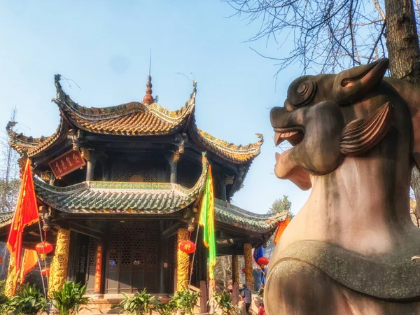 Qingyang Manastırı, Chengdu, Çin — Stok fotoğraf