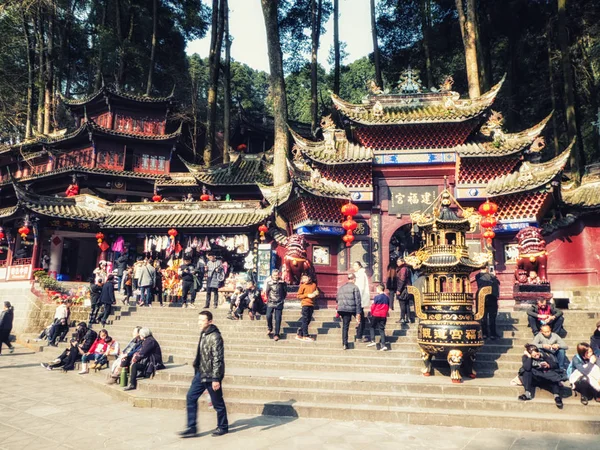 A bejárat a Mount Qingcheng Nemzeti Park — Stock Fotó