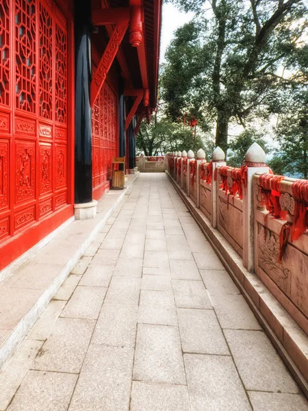 China Sichuan Provinz qingcheng shan heiliger Berg taoistischer Tempel — Stockfoto