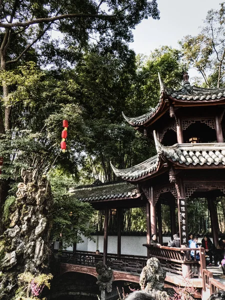 Pagoda on the grounds at Du Fu Thatched Cottage — Stock Photo, Image