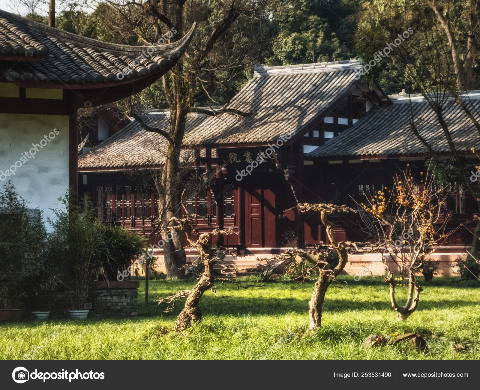 Du Fu Thatched Cottage Chengdu Sichuan Province China Stock