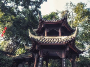 Pagoda Du Fu Thatched köyünde gerekçesiyle