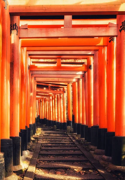 Santuário de fushimi inari em kyoto, japão — Fotografia de Stock