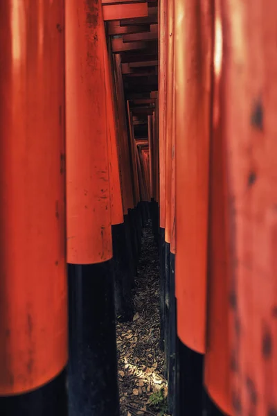 Arkitektonisk detalj på Fushimi Inari Taisha i Kyoto, Japan — Stockfoto