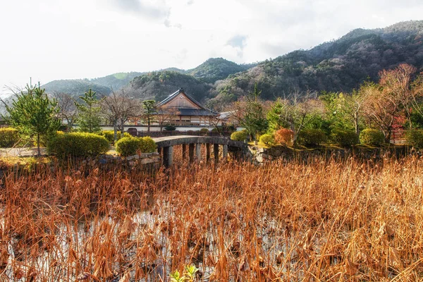 Posto panoramico nella città di Arashiyama — Foto Stock